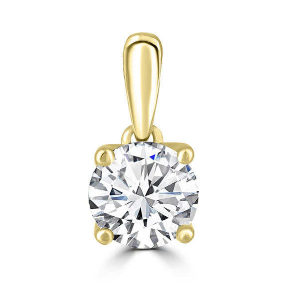 0.50ct Lab Grown Diamond Pendant in 18ct Yellow Gold