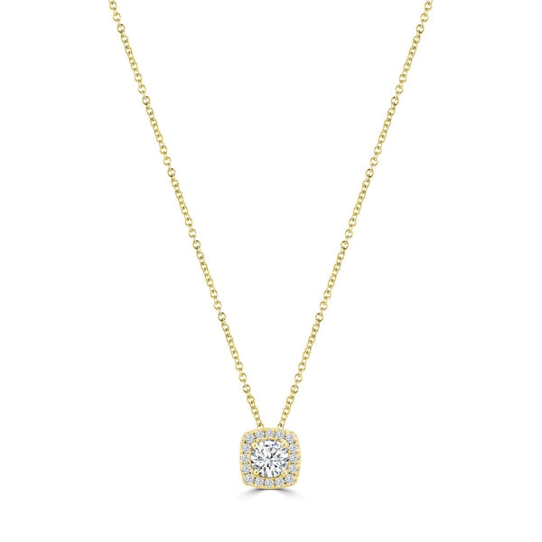 1.00ct Lab Grown Diamond Necklace in 18ct Yellow Gold