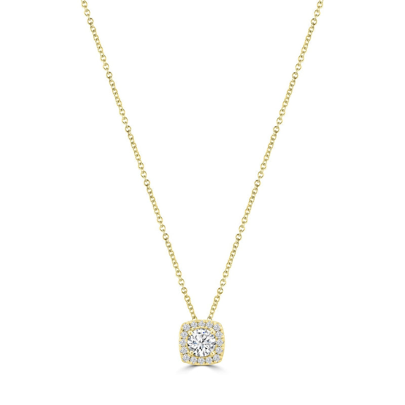 1.00ct Lab Grown Diamond Necklace in 18ct Yellow Gold