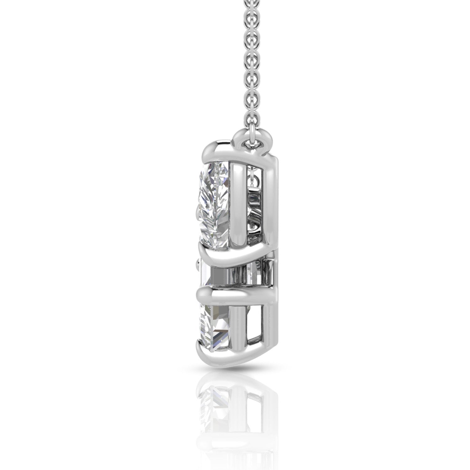 2.20ct Lab Grown Diamond Necklace in 18ct White Gold