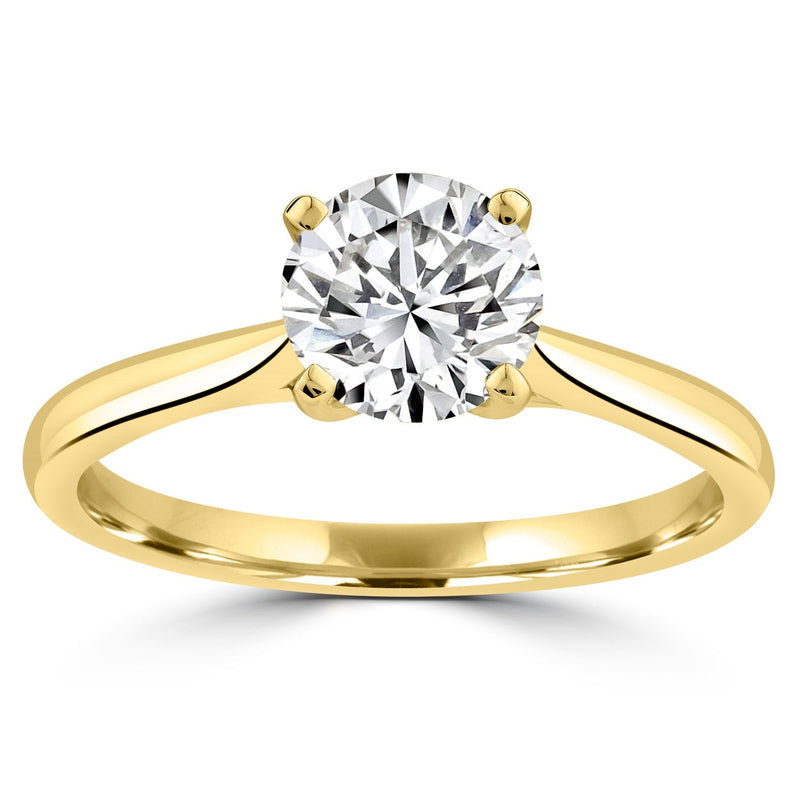 1.00ct Lab Grown Diamond Ring in 18ct Yellow Gold