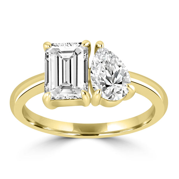 2.20ct Lab Grown Diamond Ring in 18ct Yellow Gold