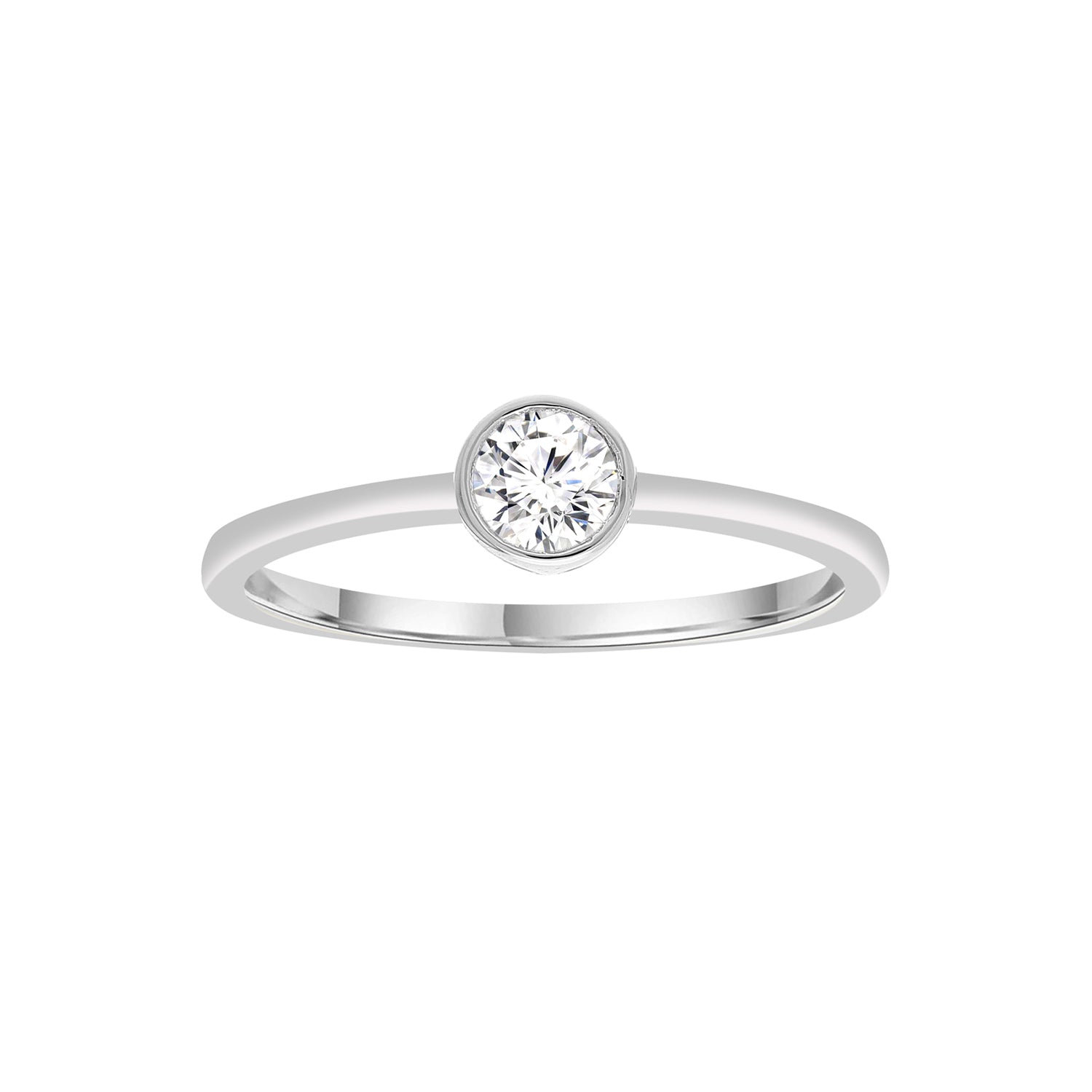 0.25ct Lab Grown Diamond Ring in 9ct White Gold