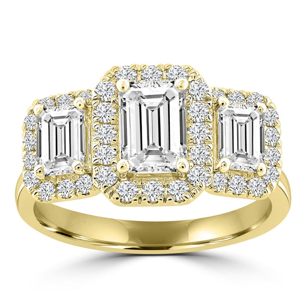 2.25ct Lab Grown Diamond Ring in 18ct Yellow Gold