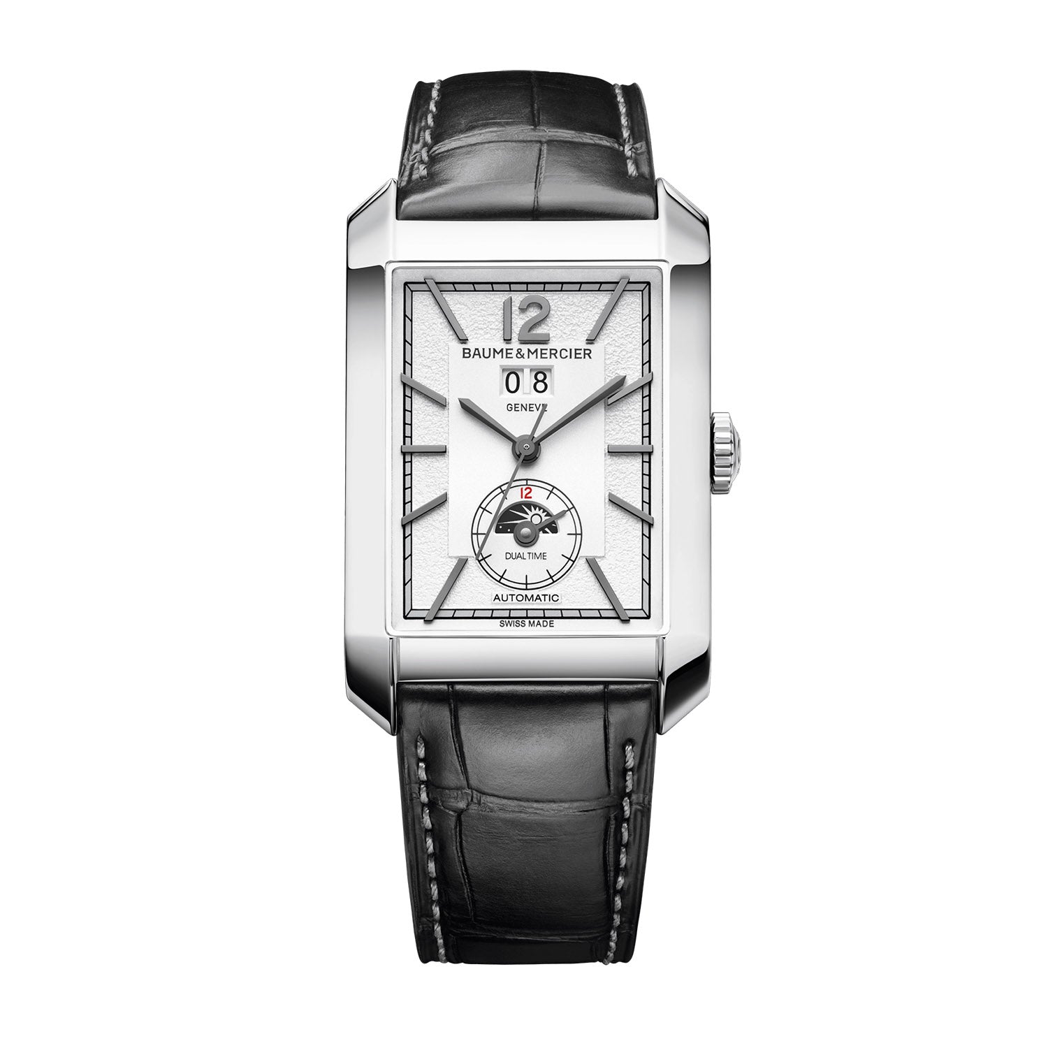 Baume & Mercier Hampton Automatic, Dual Time, Big Date Men's Watch 48 x 31mm