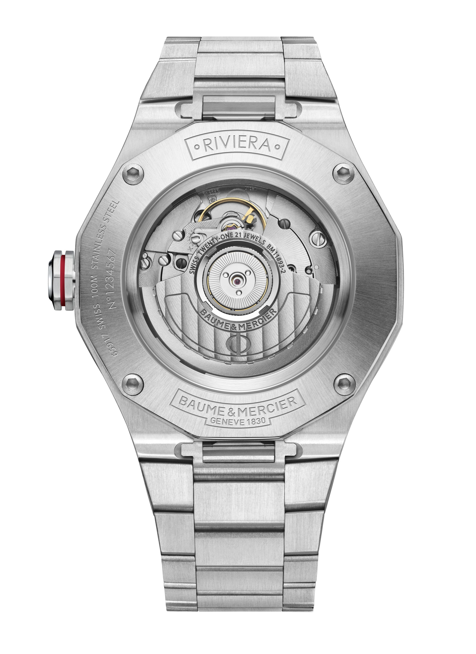Baume & Mercier Riviera Automatic Watch Date Display - 42mm