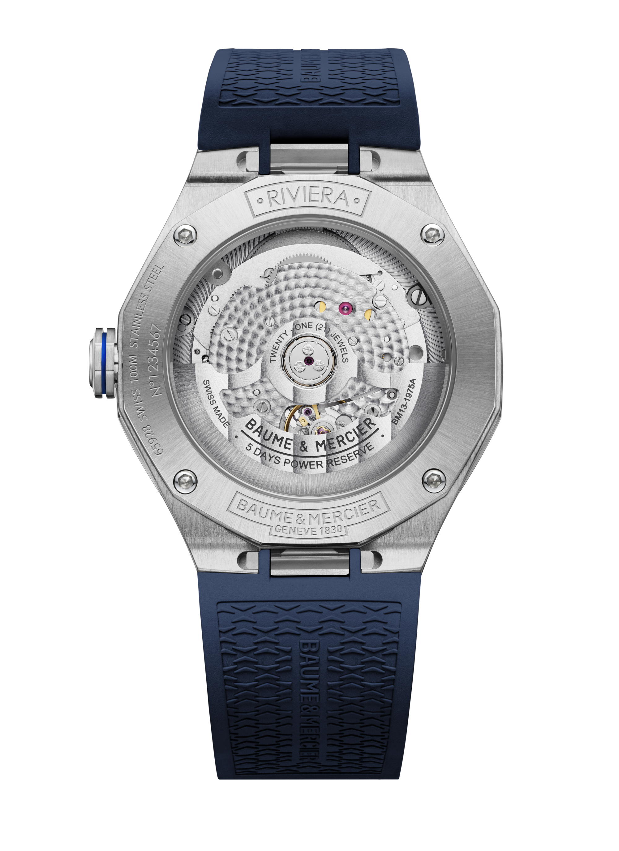 Baume & Mercier Riviera Automatic Watch Date Display - 39mm