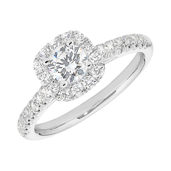 18ct White Gold 0.90ct Diamond Ring