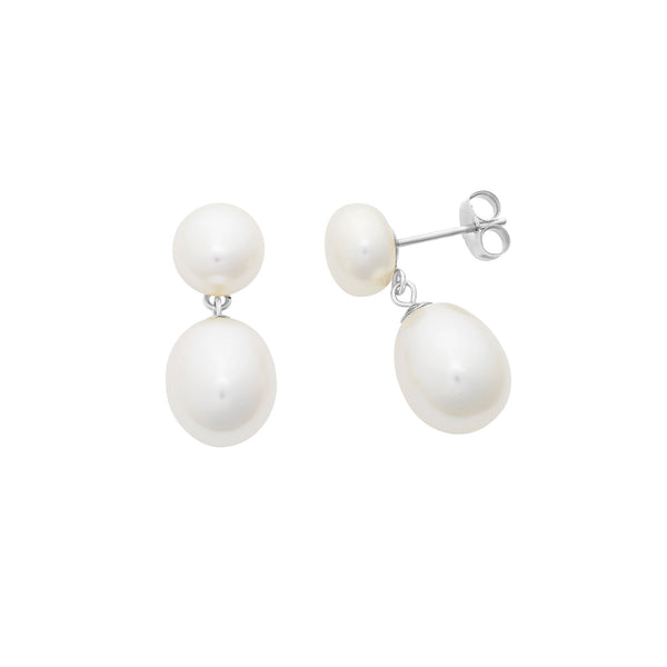 Sterling Silver Freshwater Pearl Earrings