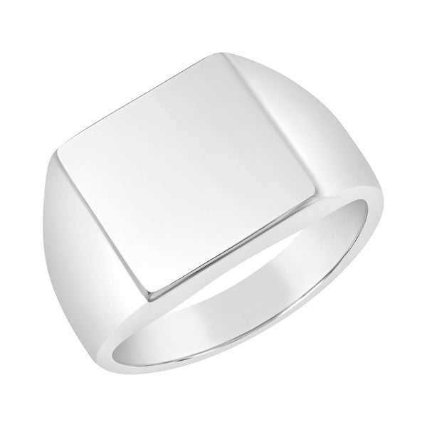 Sterling Silver Square Signet Ring