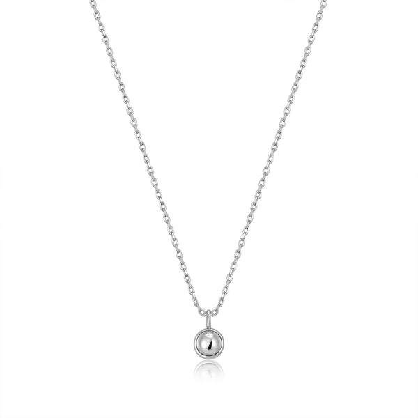 Ania Haie Silver Orb Drop Pendant Necklace