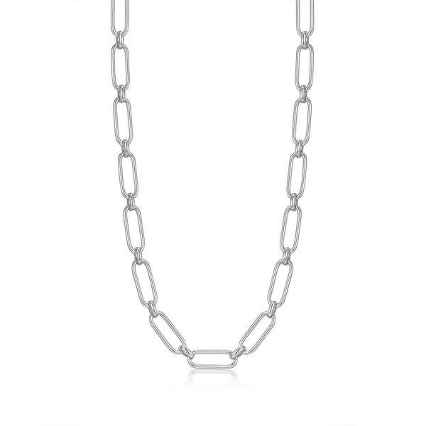 Ania Haie Silver Cable Connect Chunky Chain Necklace