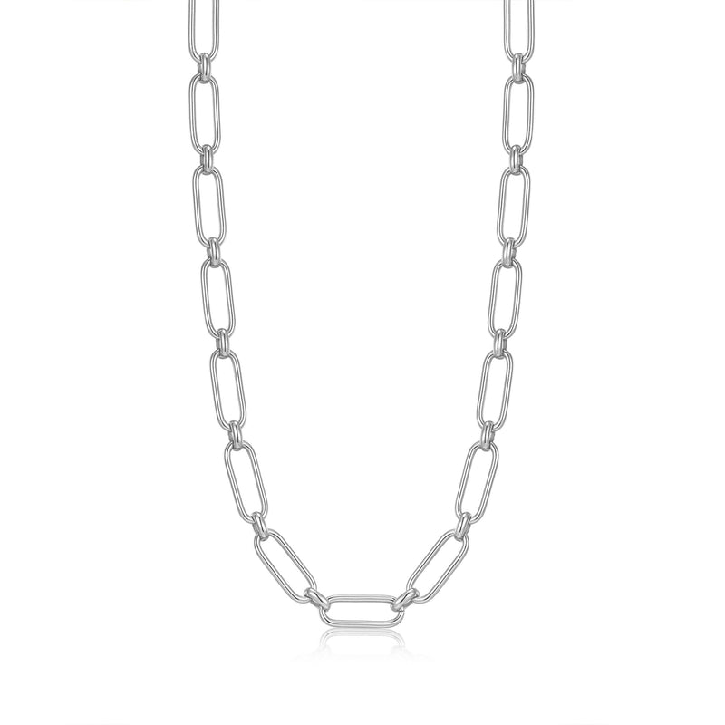 Ania Haie Silver Cable Connect Chunky Chain Necklace