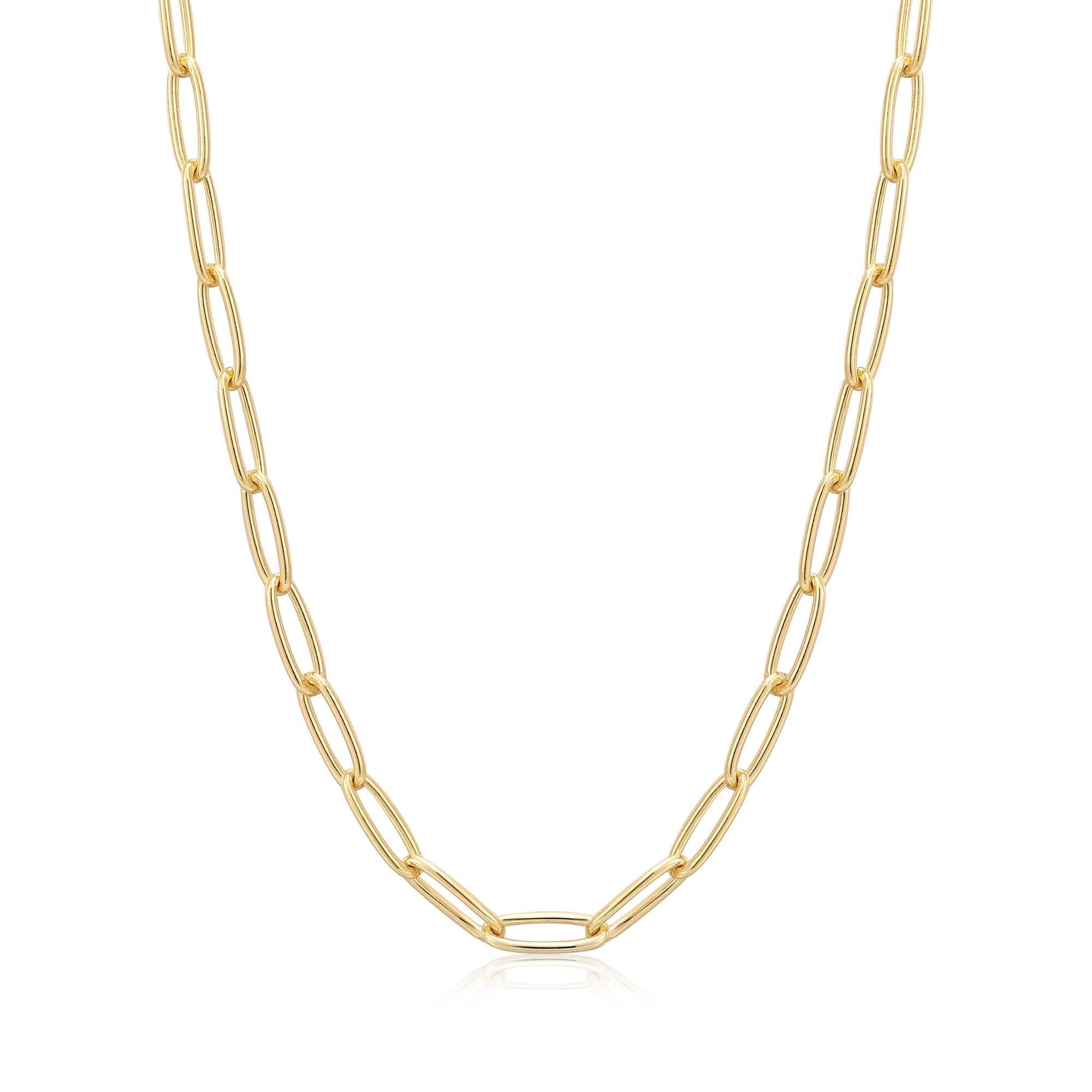 Ania Haie Gold Paperclip Chunky Chain Necklace