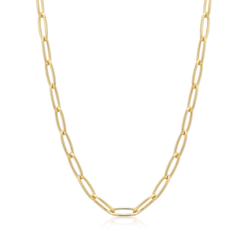 Ania Haie Gold Paperclip Chunky Chain Necklace