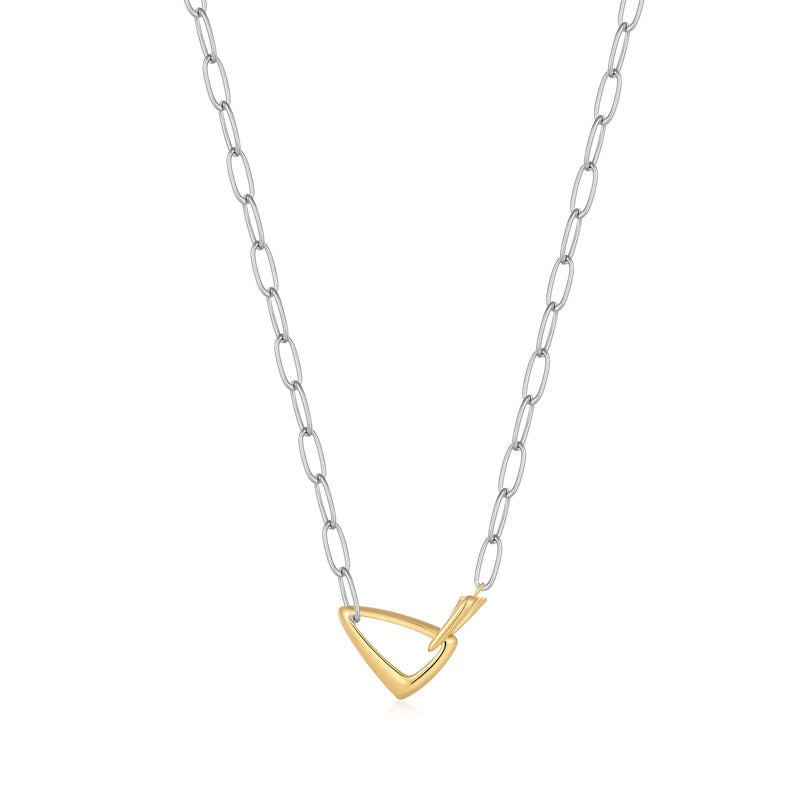 Ania Haie Silver Arrow Link Chunky Chain Necklace