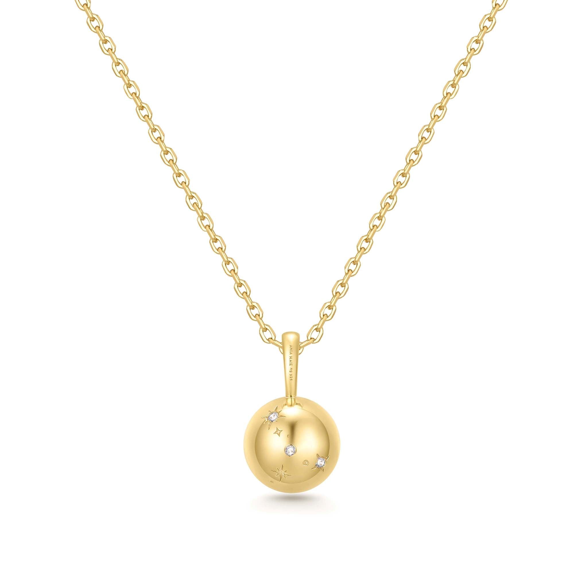 Ania Haie Gold Tiger Eye Pendant Necklace