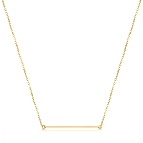 Ania Haie 14ct Gold Solid Bar Necklace