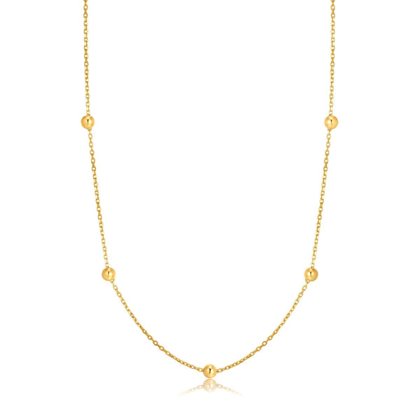 Ania Haie 14ct Gold Beaded Necklace