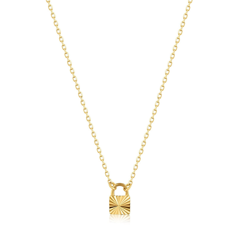 Ania Haie 14ct Gold Padlock Necklace