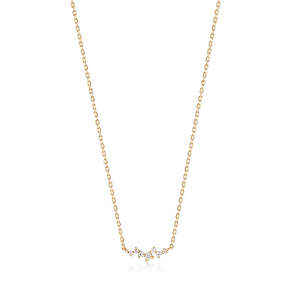 Ania Haie 14ct Gold Stargazer Natural Diamond Constellation Necklace