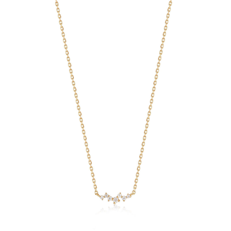 Ania Haie 14ct Gold Stargazer Natural Diamond Constellation Necklace