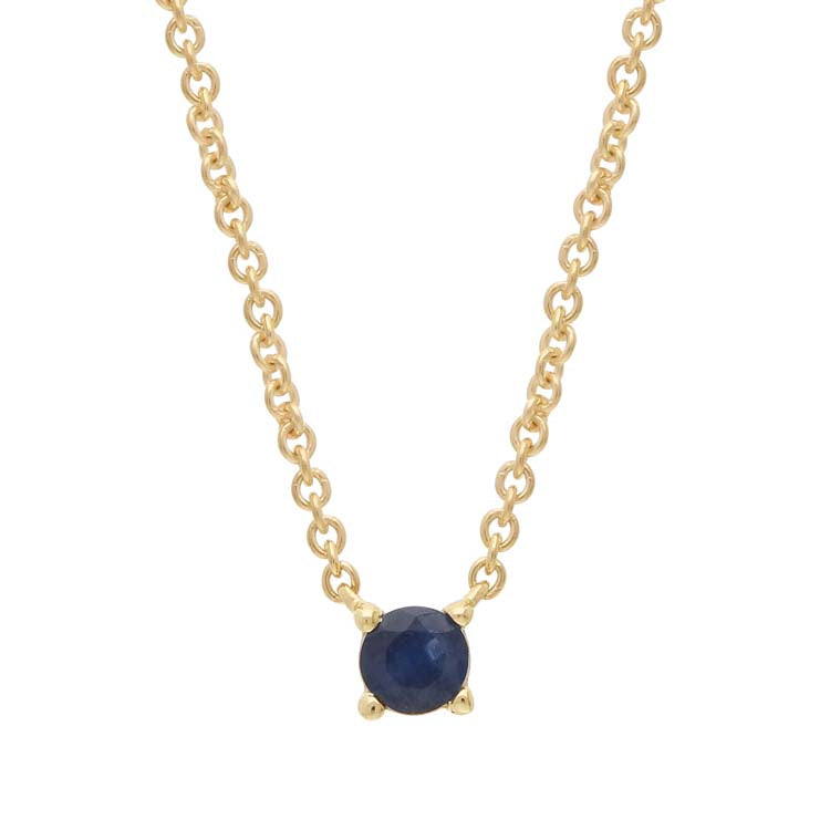 Sapphire Necklace 40-45cm in 9ct Yellow Gold