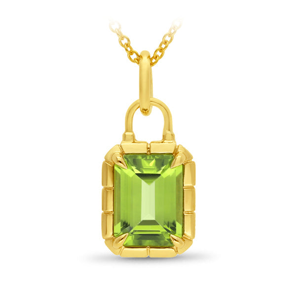 9ct Yellow Gold Peridot Pendant