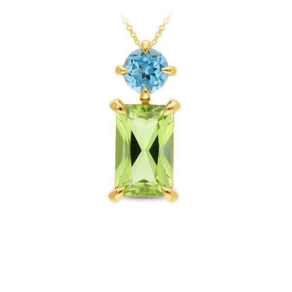 9ct Yellow Gold Peridot Pendant