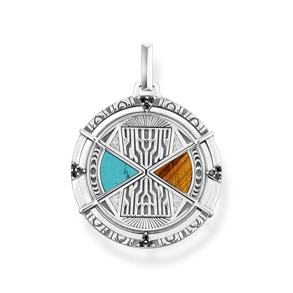 THOMAS SABO Lucky Charm Turquoise And Tiger's Eye Pendant