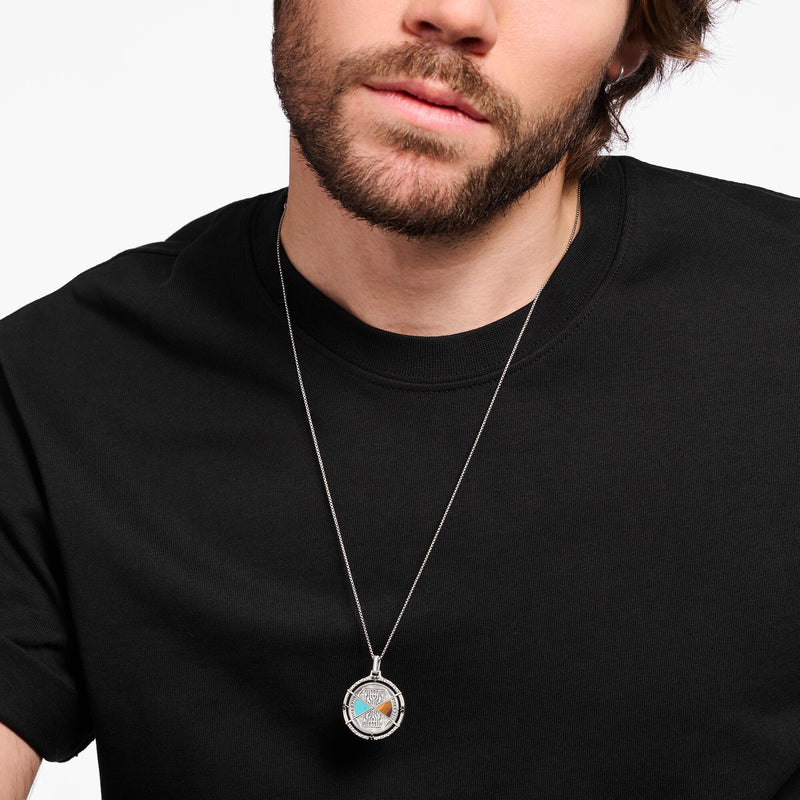 THOMAS SABO Lucky Charm Turquoise And Tiger's Eye Pendant