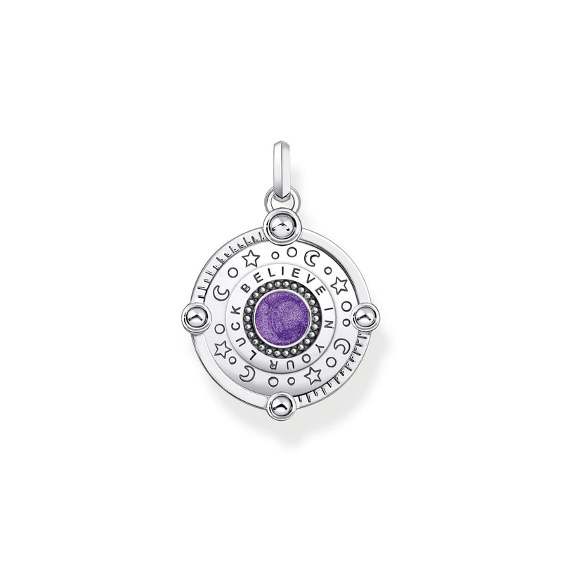 THOMAS SABO Silver Cosmic Eye Pendant with Colourful Stones
