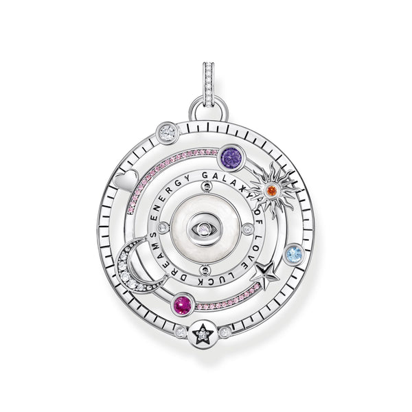 THOMAS SABO Cosmic Silver Pendant with Colourful Stones
