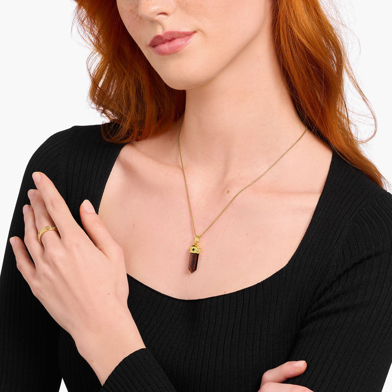 THOMAS SABO Crystal Pendant made from Red Tiger's Eye