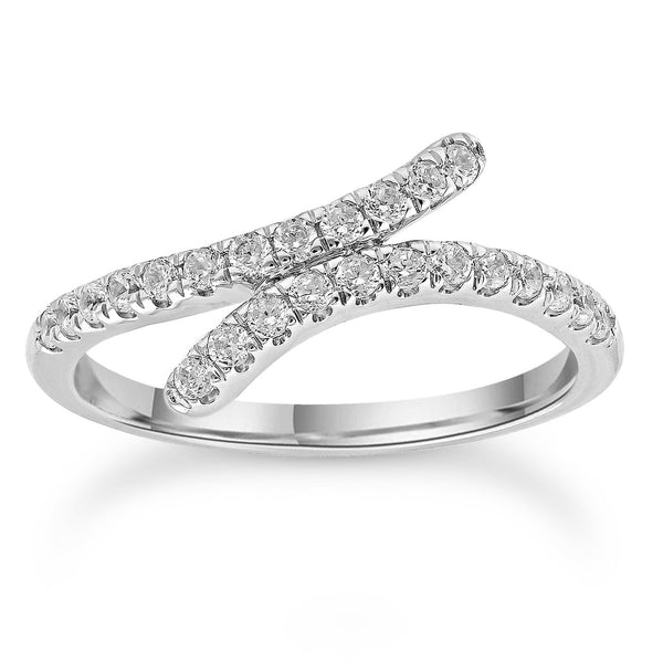 Diamond Ring with 0.30ct Diamonds in 9ct White Gold