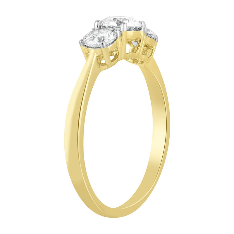 Diamond Ring with 1.00ct Diamonds in 9ct Yellow Gold