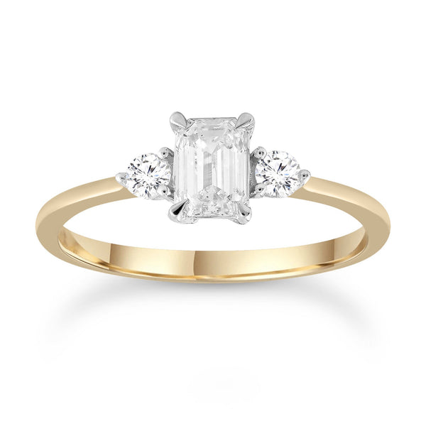 Diamond Ring with 0.50ct Diamonds in 9ct Yellow Gold