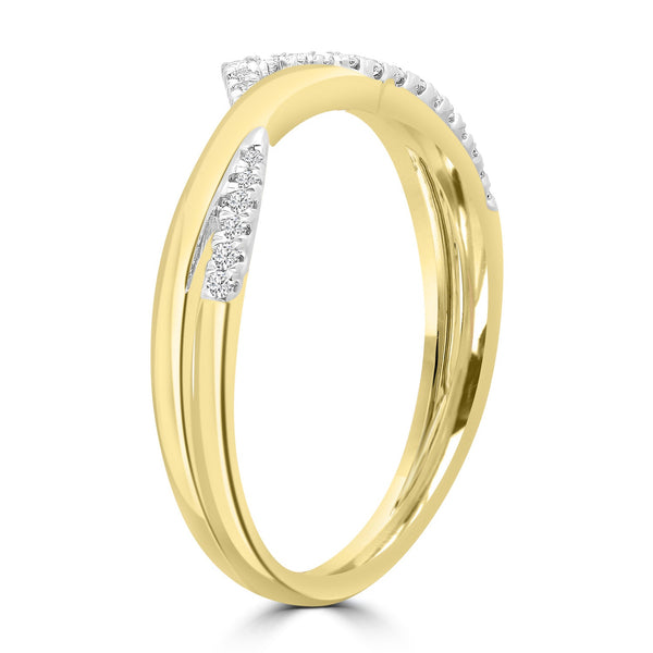 0.09ct HI I1 Diamond Ring in 9ct Yellow Gold