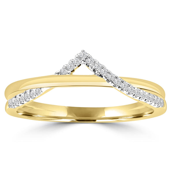 0.09ct HI I1 Diamond Ring in 9ct Yellow Gold