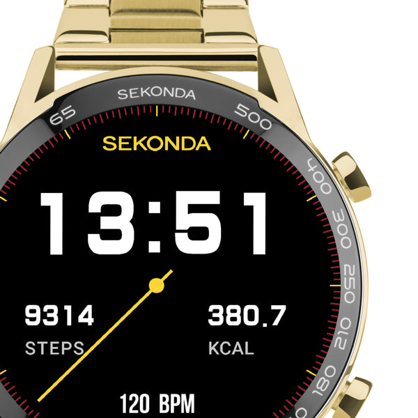 Sekonda Smart Active+ LCD Gold Watch - SK30227