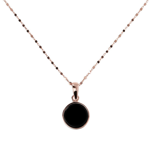 Bronzallure Small Disc Pendant Necklace