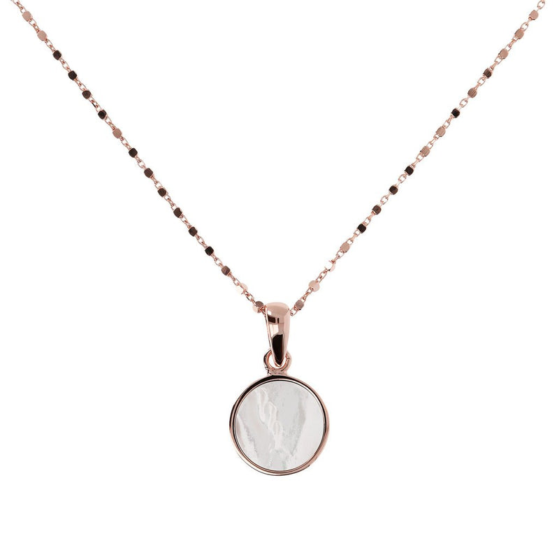 Bronzallure Small Disc Pendant Necklace