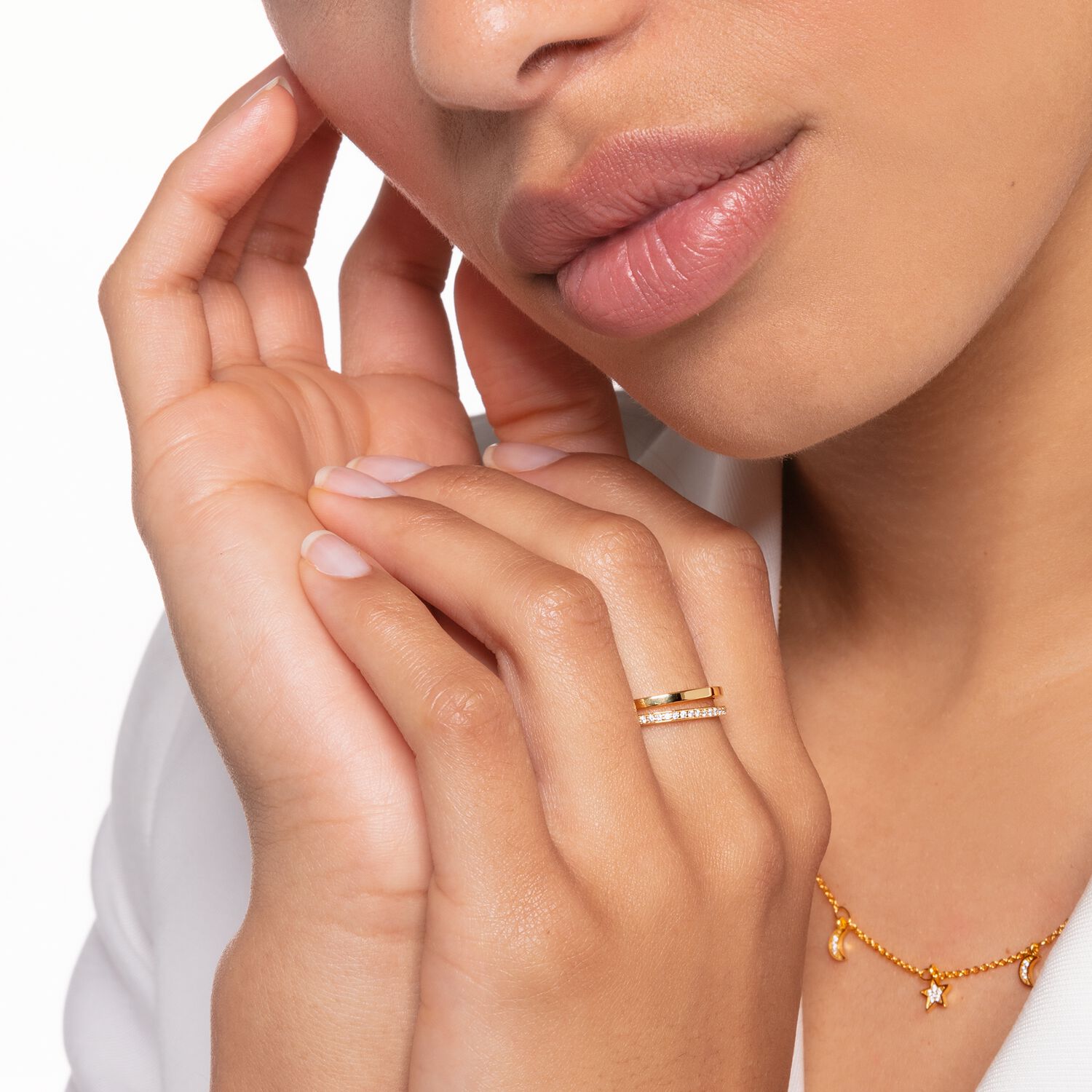 THOMAS SABO Ring White Stones