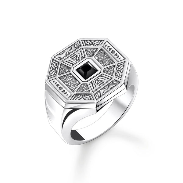 THOMAS SABO Silver Octagon Signet Ring