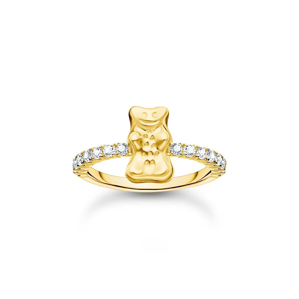 THOMAS SABO Ring with Gold HARIBO goldbear and zirconia