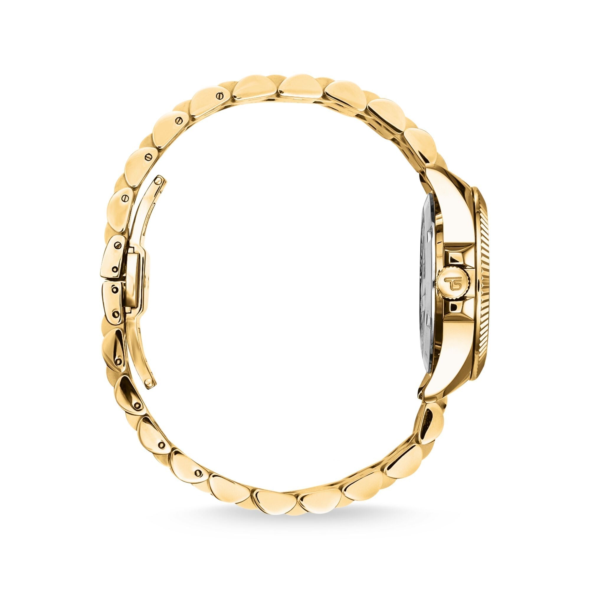 THOMAS SABO Ladies Green Malachite Divine Watch in Gold