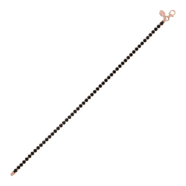 Bronzallure Altissima Black Spinel Tennis Bracelet