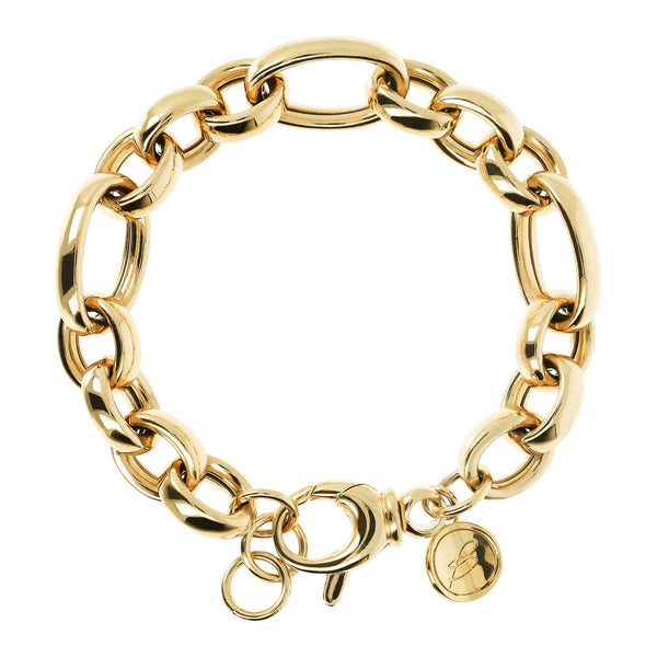 Bronzallure Golden Large Link Bracelet