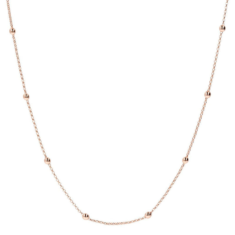 Bronzallure Mini Rolo Beaded Chain