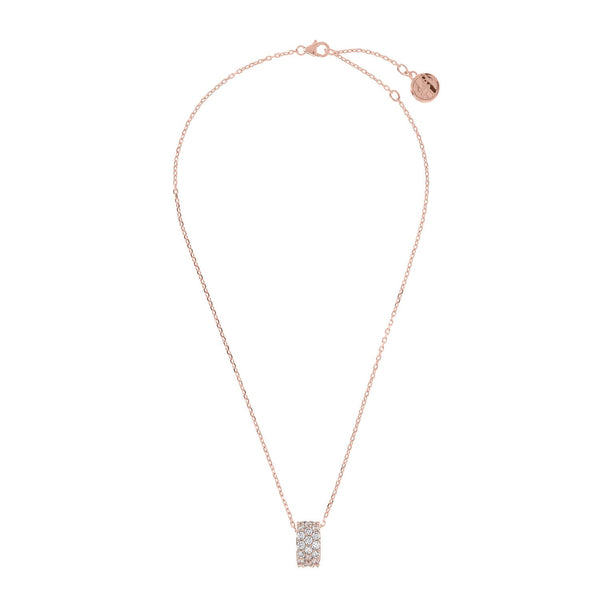 Bronzallure Cubic Zirconia Three Band Pendant Necklace